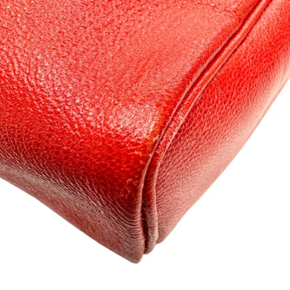Hermès Vintage Pre-owned Fabric shoulder-bags Red Dames