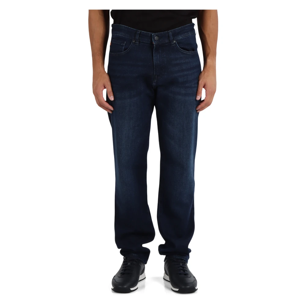 Boss Regular Fit Jeans Vijf Zakken Maine Blue Heren