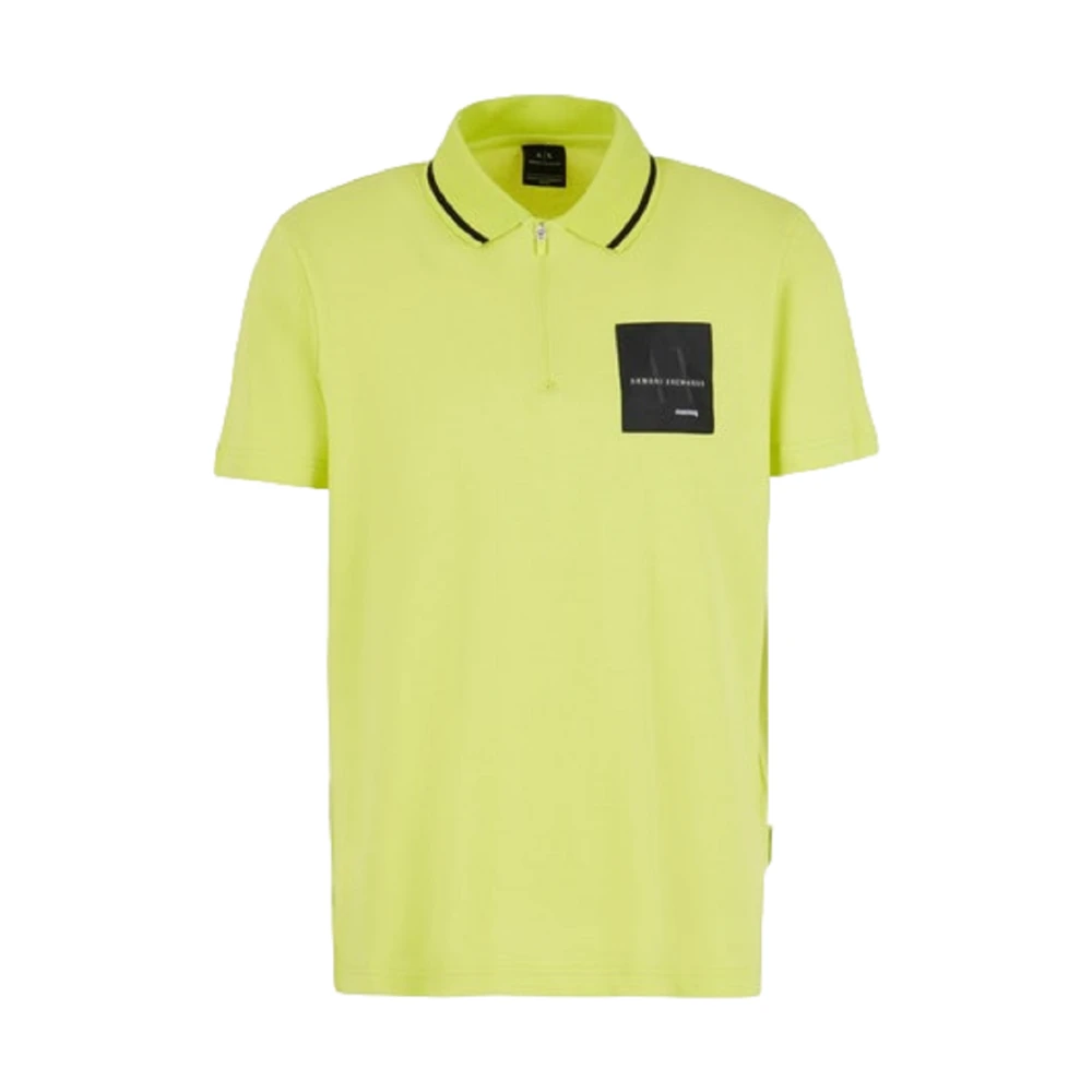 Armani Exchange Green Polo T-Shirts And Polos - Male - Polo Shirts - S - Tops