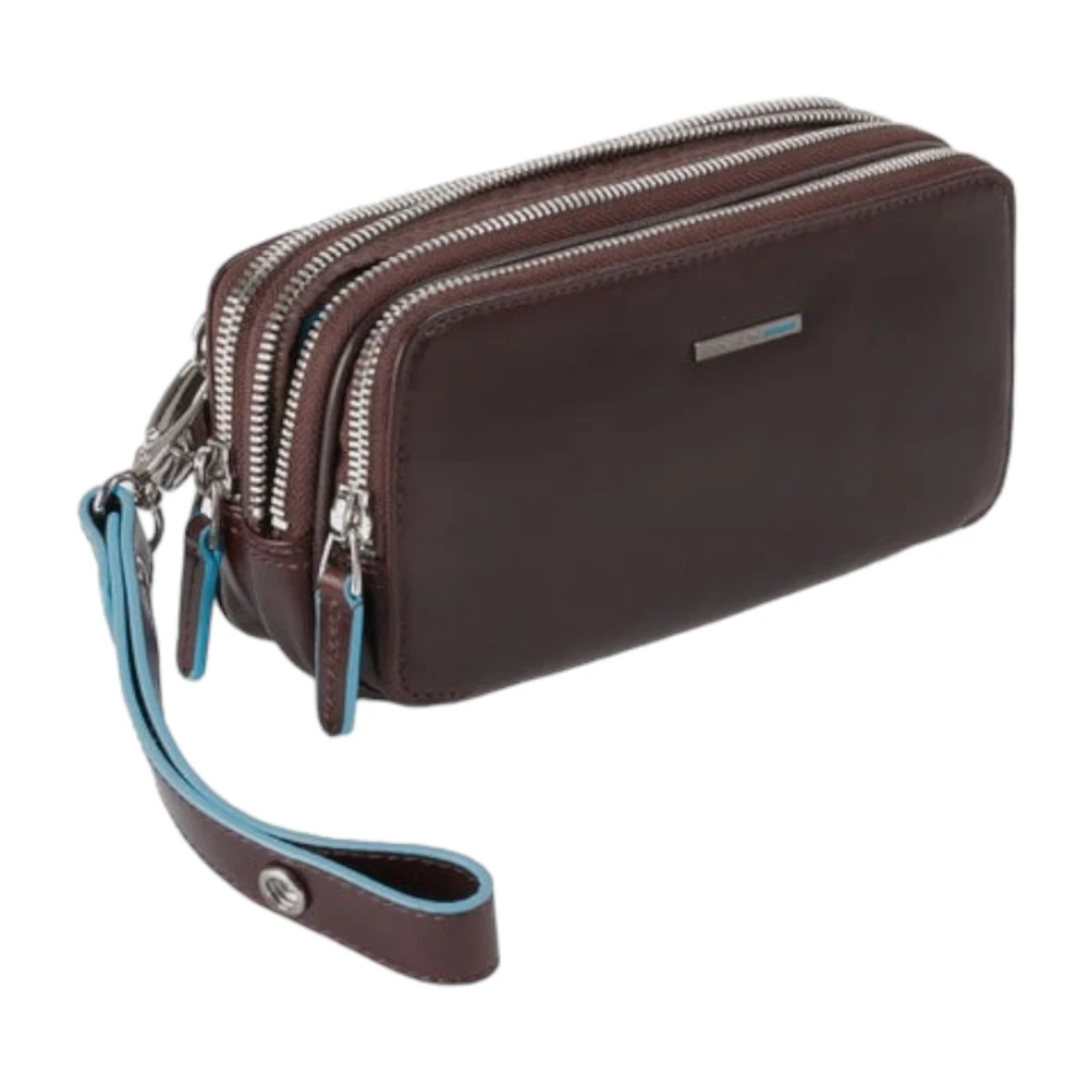 Piquadro Bruine leren schoudertas Brown Dames