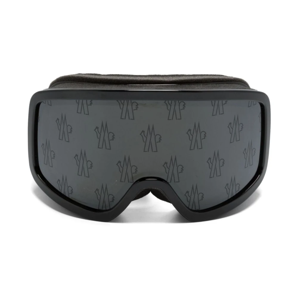 Moncler Zwarte Ski Goggles Stijlvol Model Black Unisex