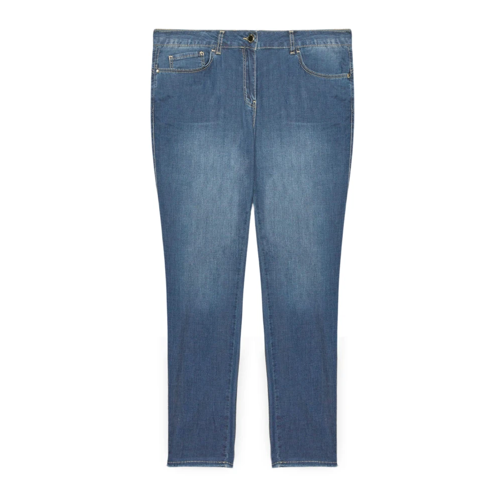 Fiorella Rubino Lichte Denim Skinny Jeans met Push-Up Snit Blue Dames