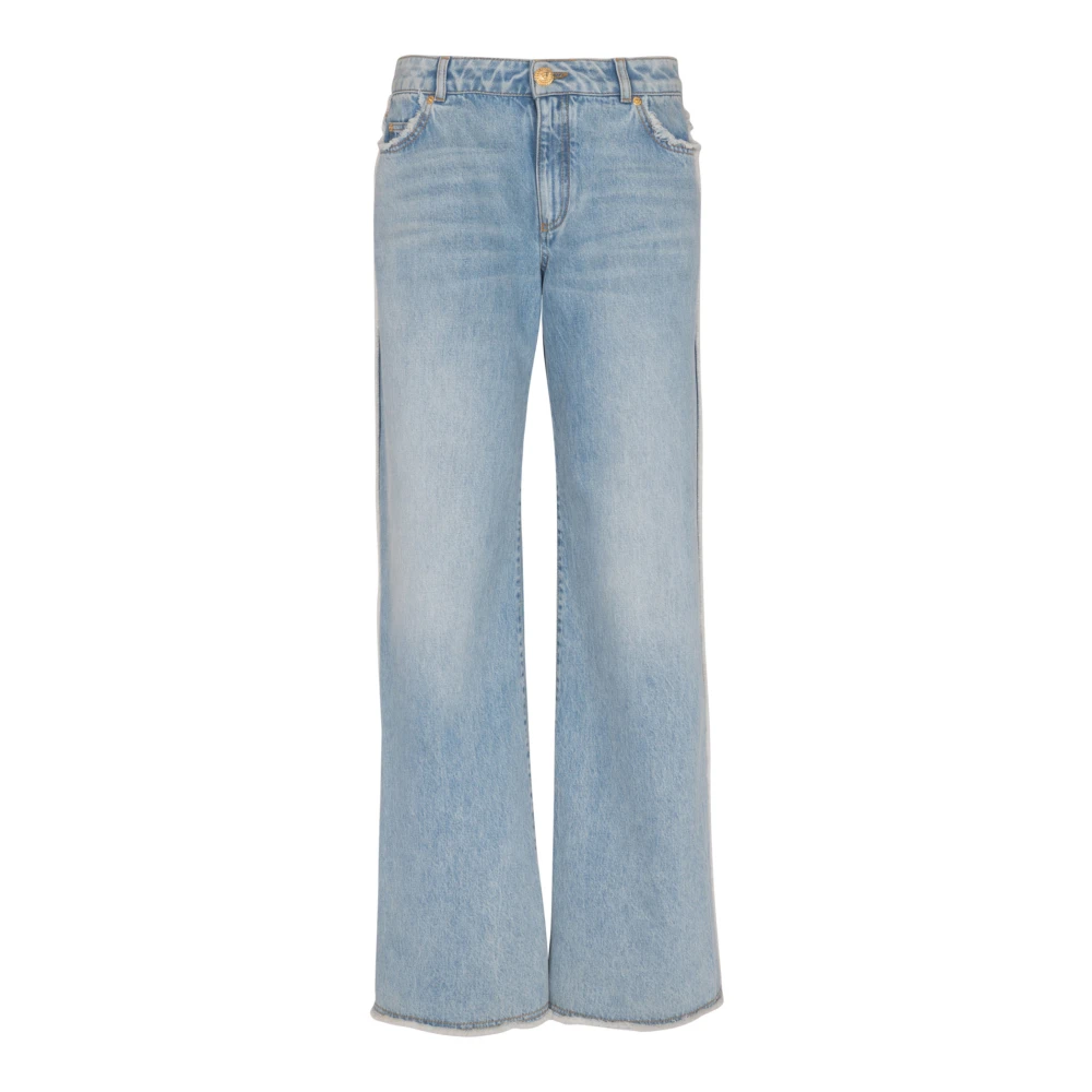 Balmain Straight-leg denim jeans Blue Dames