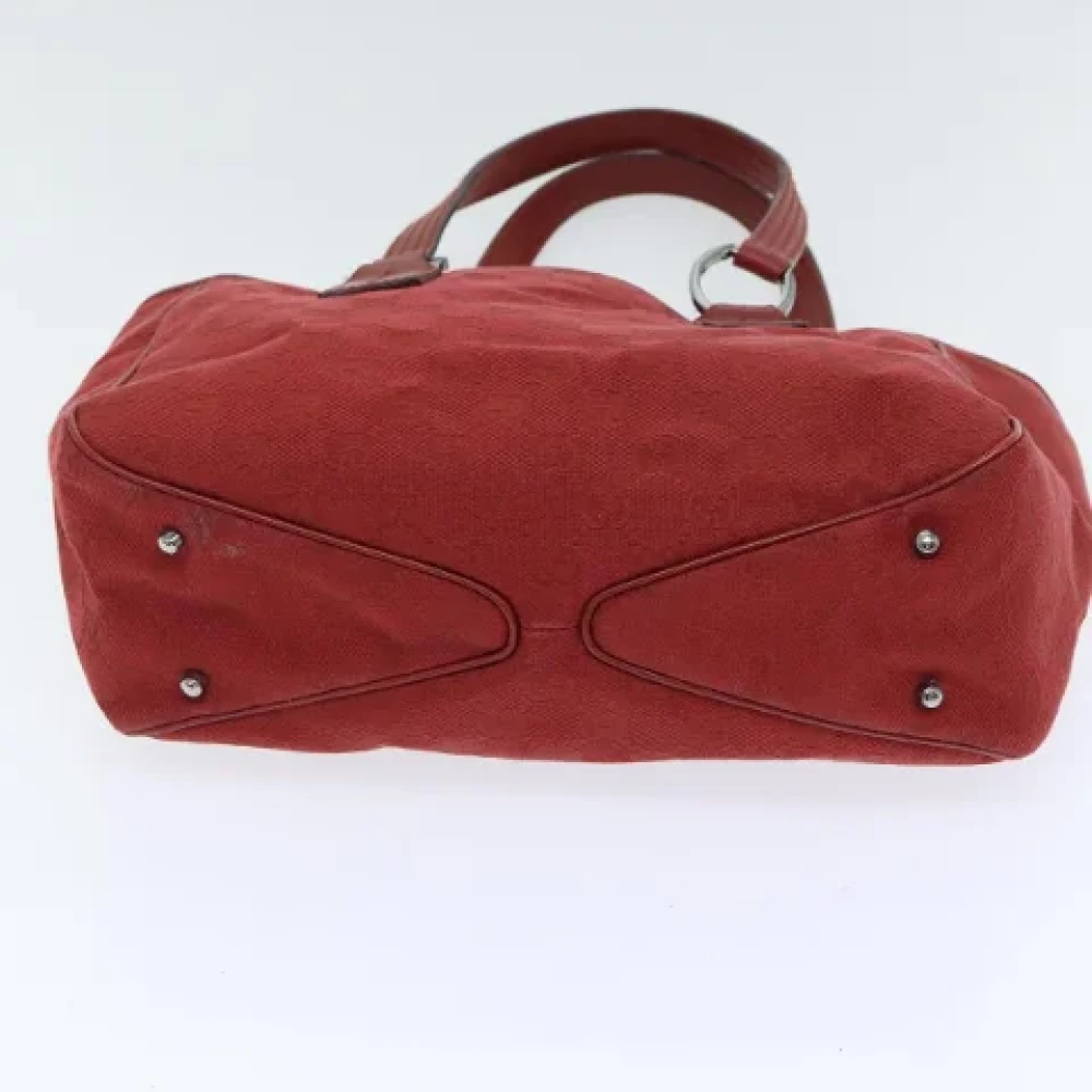 Gucci Vintage Pre-owned Canvas gucci-bags Red Dames