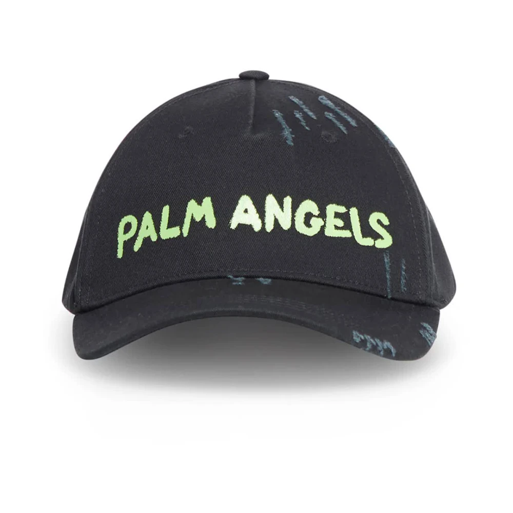 Palm Angels Zwarte Seizoenslogo Pet Black Dames