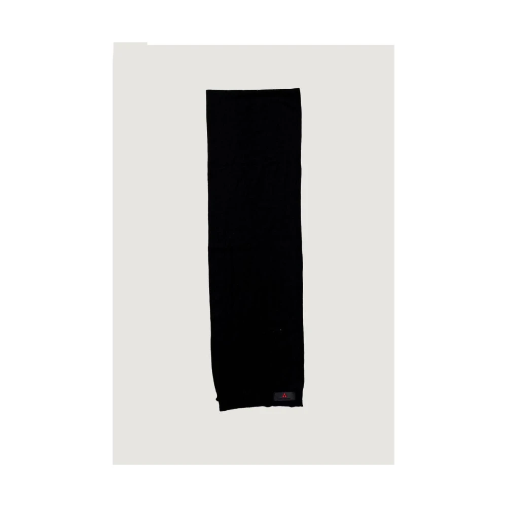 Peuterey Zwarte Viscose Sjaal Herfst Winter Collectie Black Heren