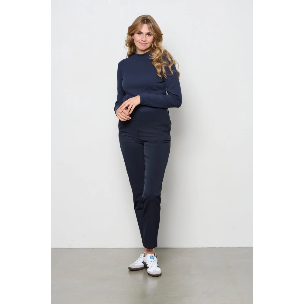 &Co Woman Slim Fit Broek Blue Dames