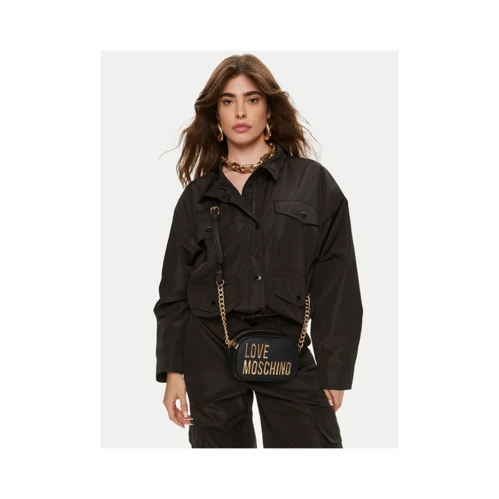 Love Moschino Stijlvolle Schoudertas Groot Black Dames