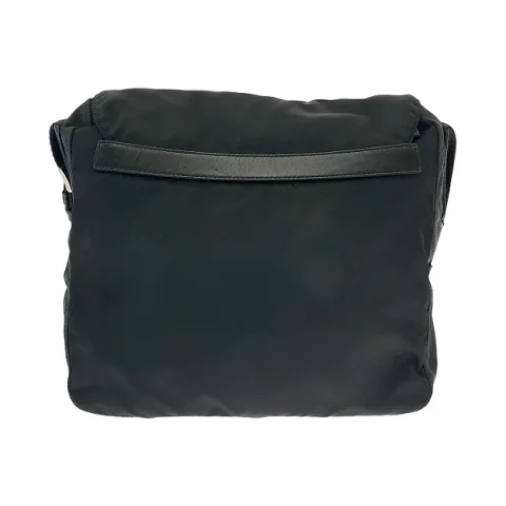 Prada Vintage Pre-owned Canvas crossbody-bags Black Dames