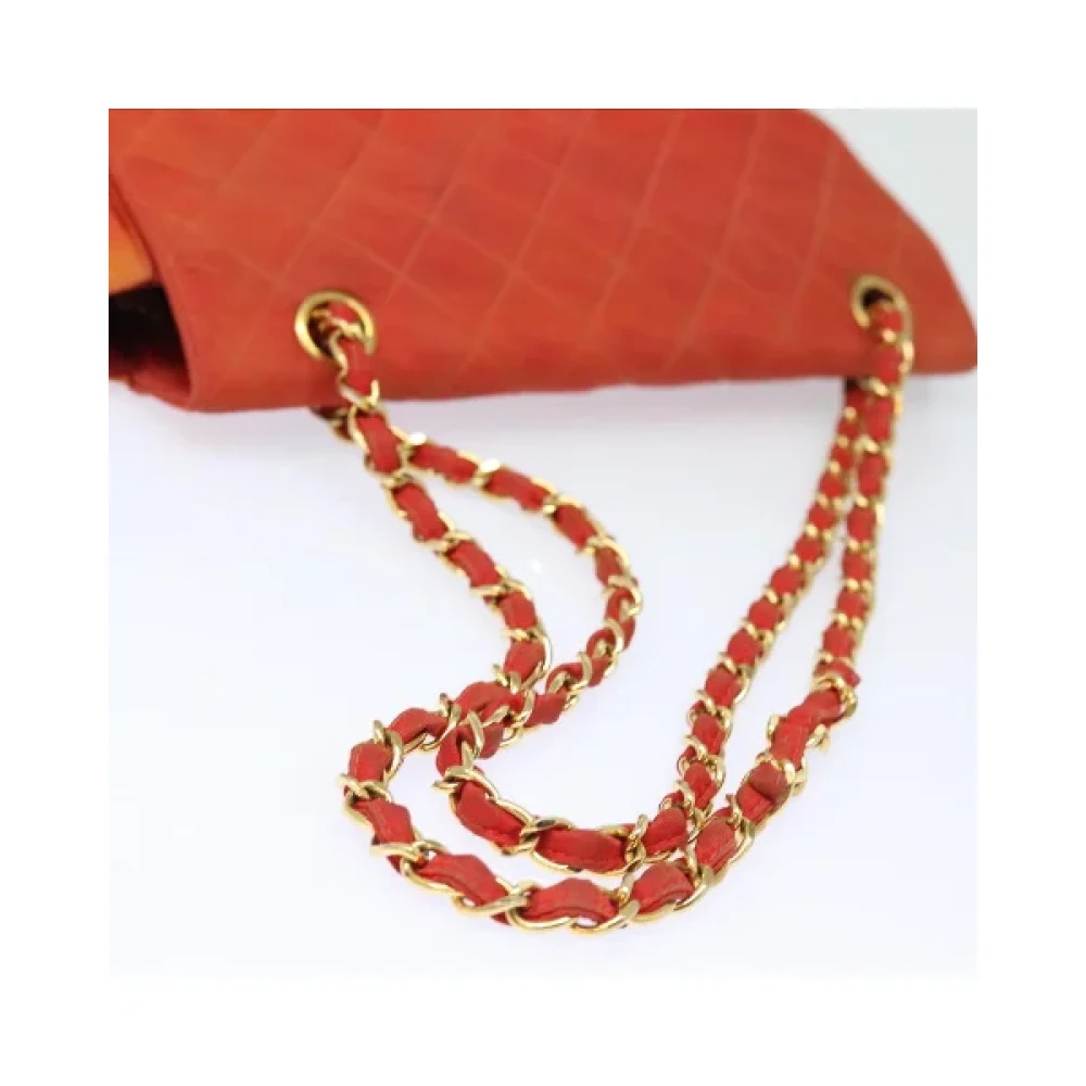 Chanel Vintage Pre-owned Nylon chanel-bags Orange Dames
