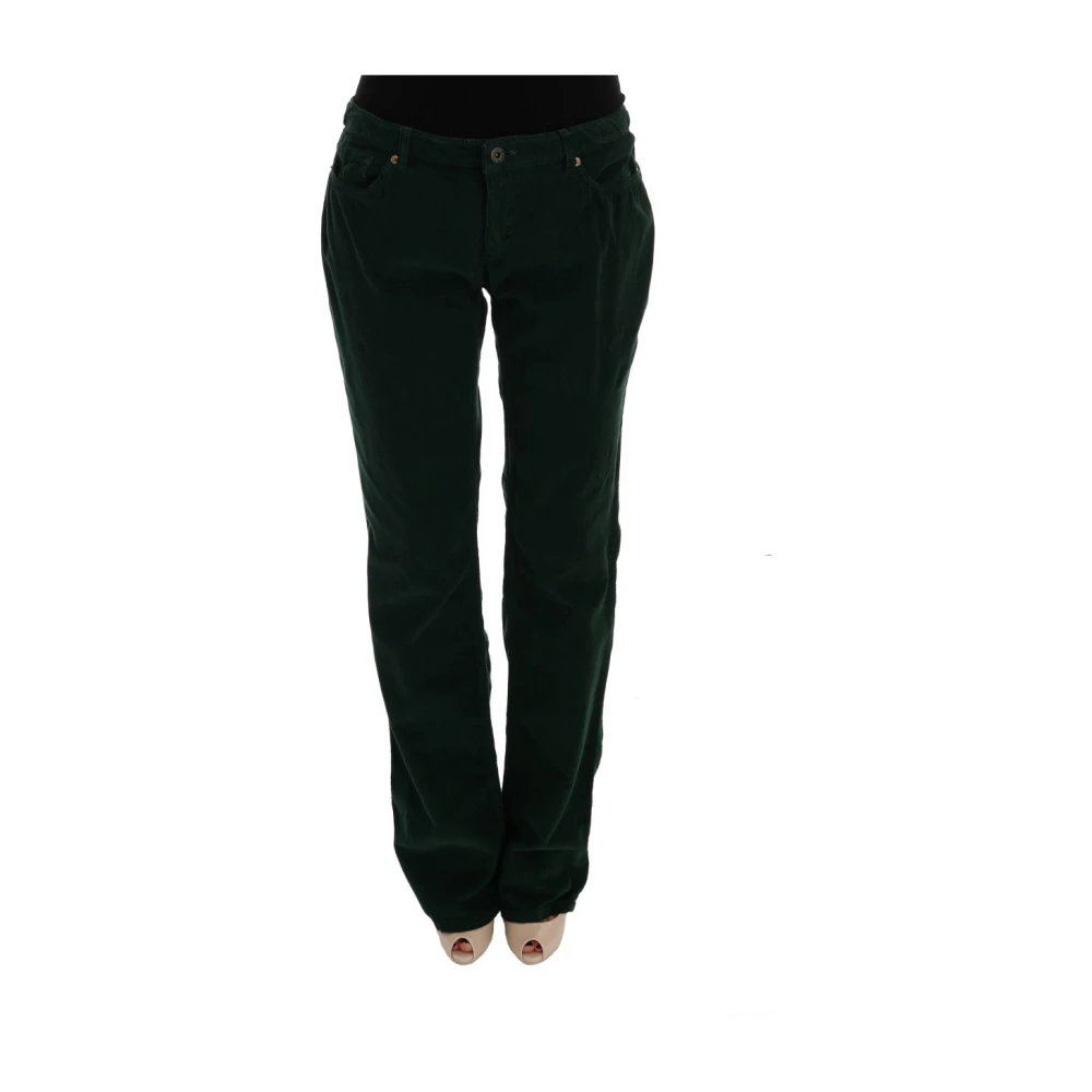 Dolce & Gabbana Women's Green Cotton Corduroys Jeans W24