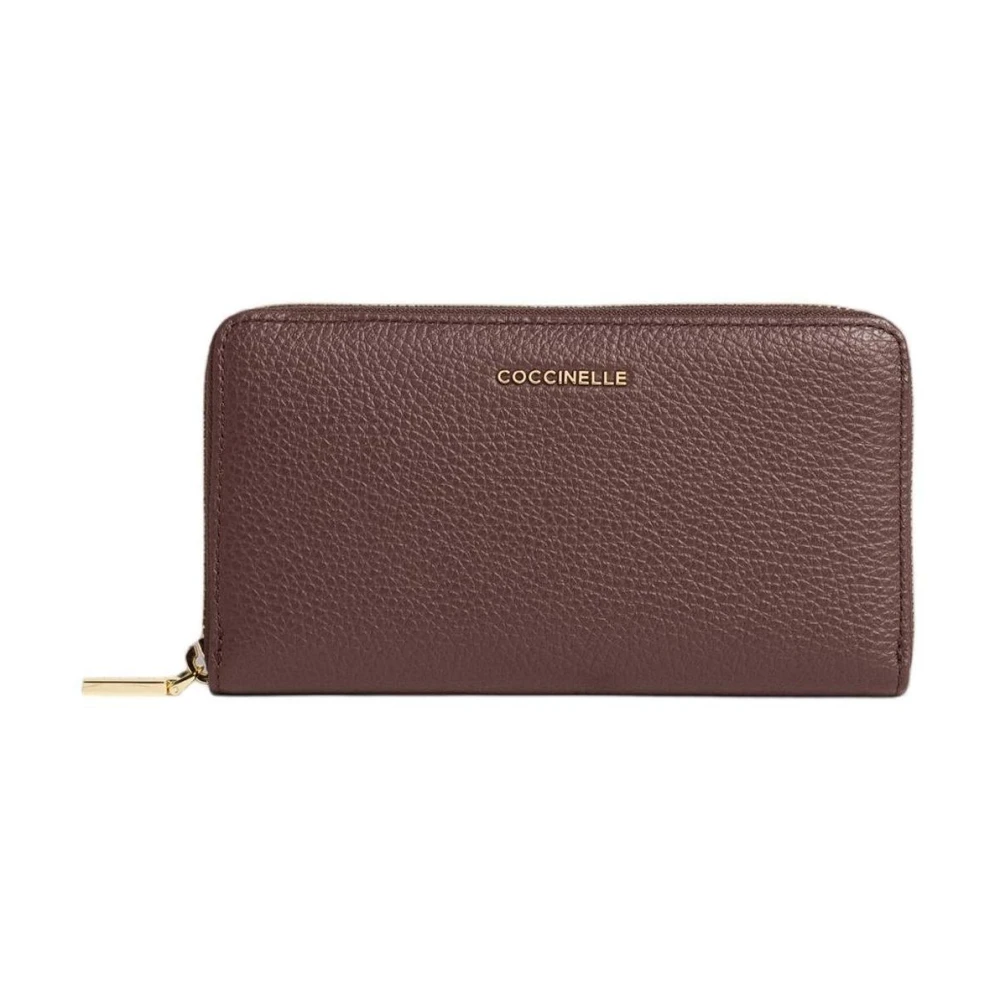 Coccinelle Metallic Soft Wallet - Female - Wallets & Cardholders - Purple - One Size - Accessories