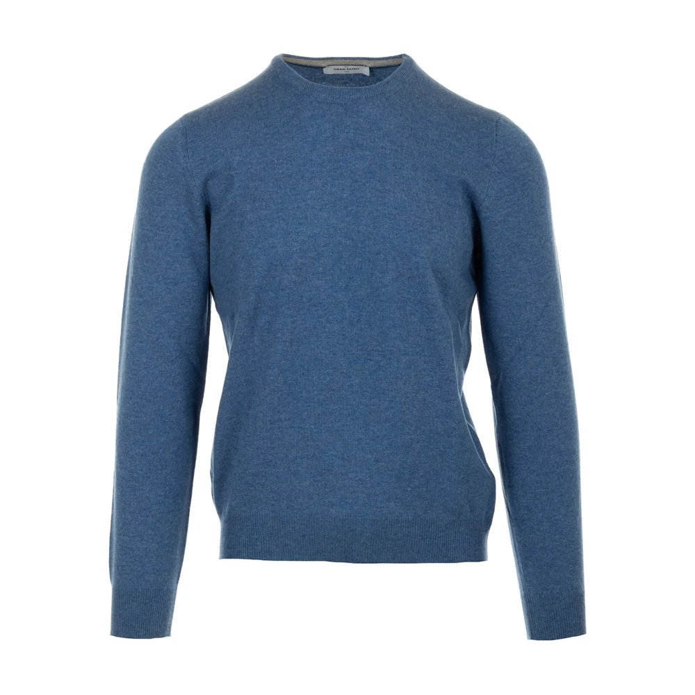 Gran Sasso Lichtblauwe Sweater Paricollo Blue Heren
