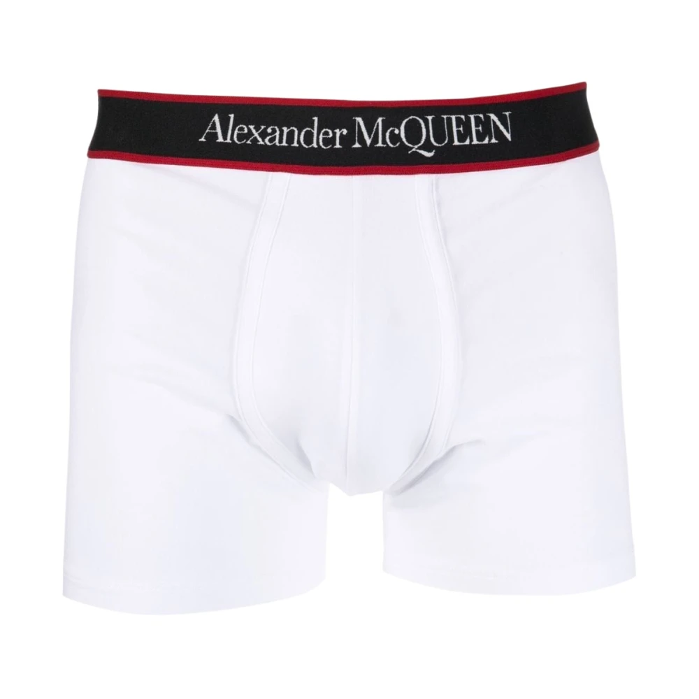 Alexander mcqueen Ondergoed Upgrade: Selvedge Elastische Boxershorts White Heren