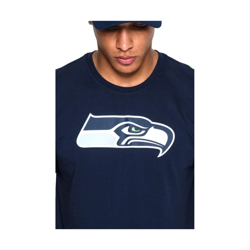 new era Seattle Seahawks Logo Tee Zwart Blue Heren