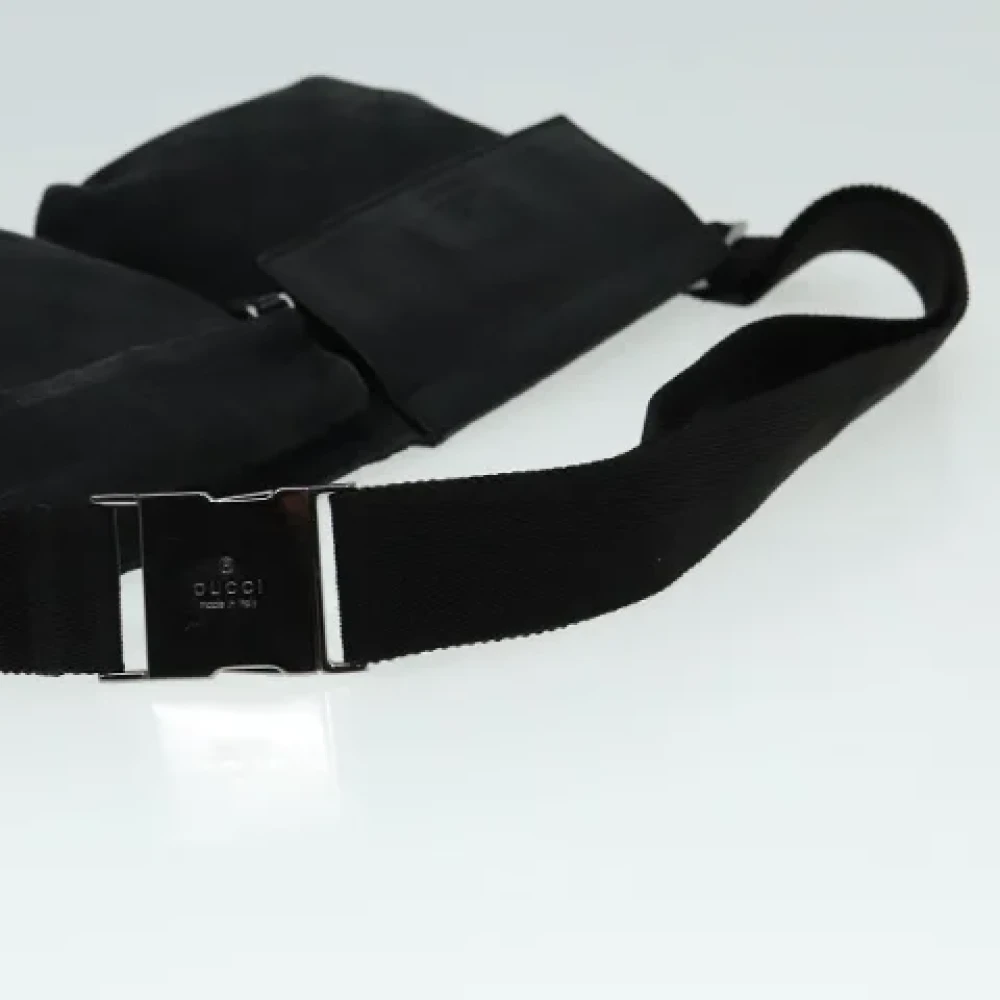 Gucci Vintage Pre-owned Canvas crossbody-bags Black Dames