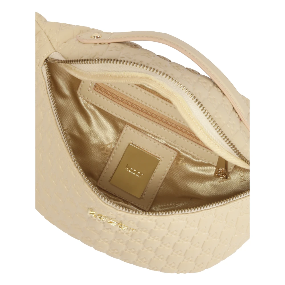 Kazar Beige leren nier met reliëf van monogrammen Beige Dames