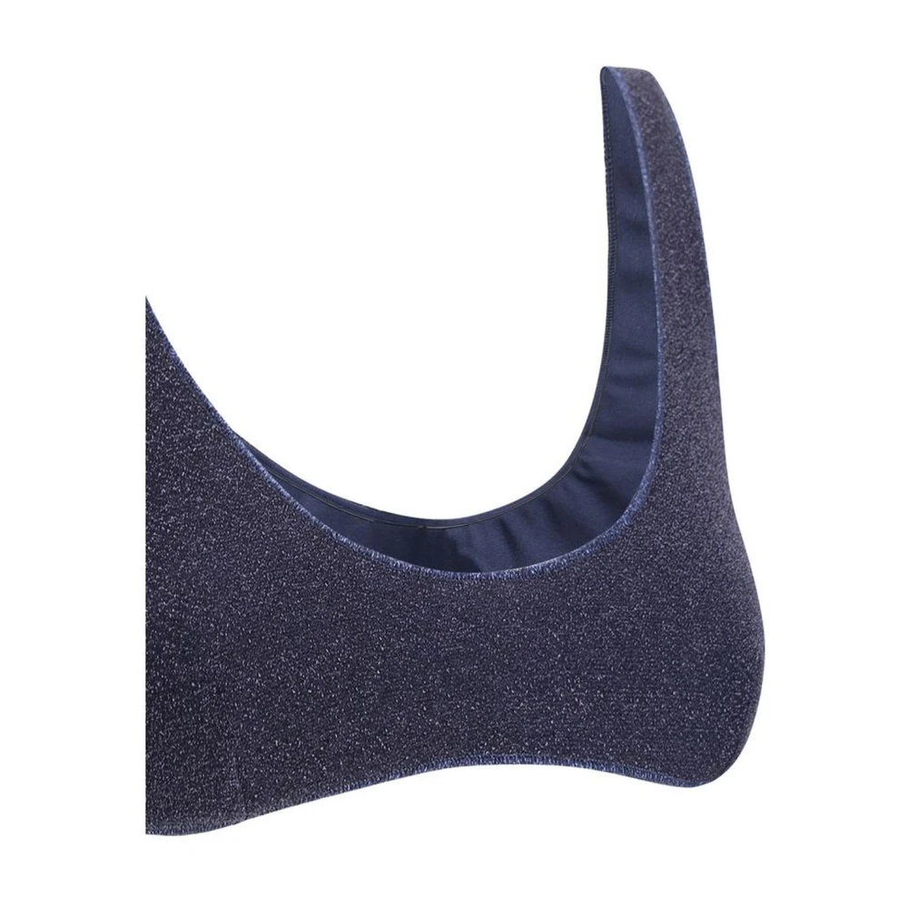 Oseree Glitter Sportieve Bandeau Badpak Blue Dames