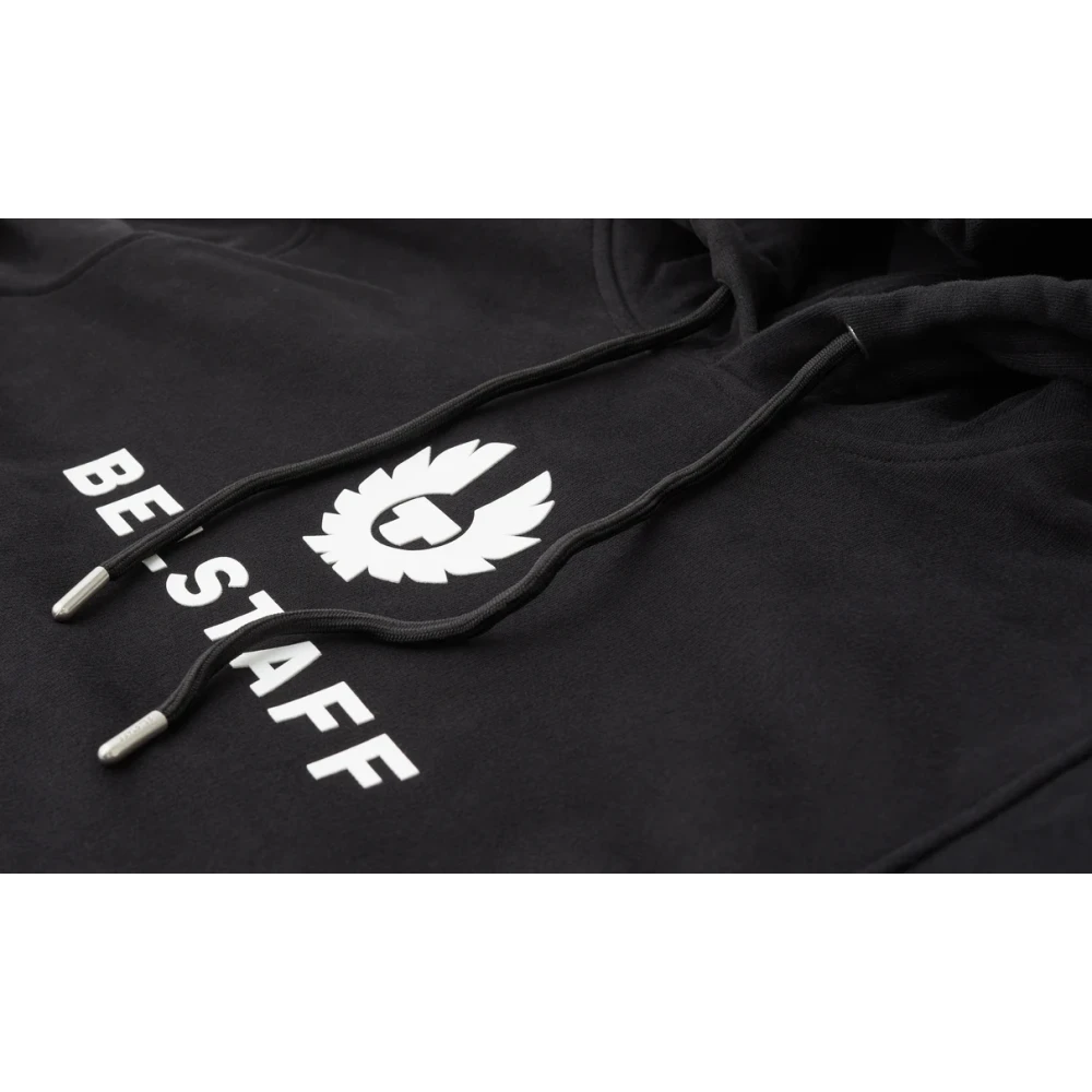 Belstaff Color Block Signature Hoodie Black Heren