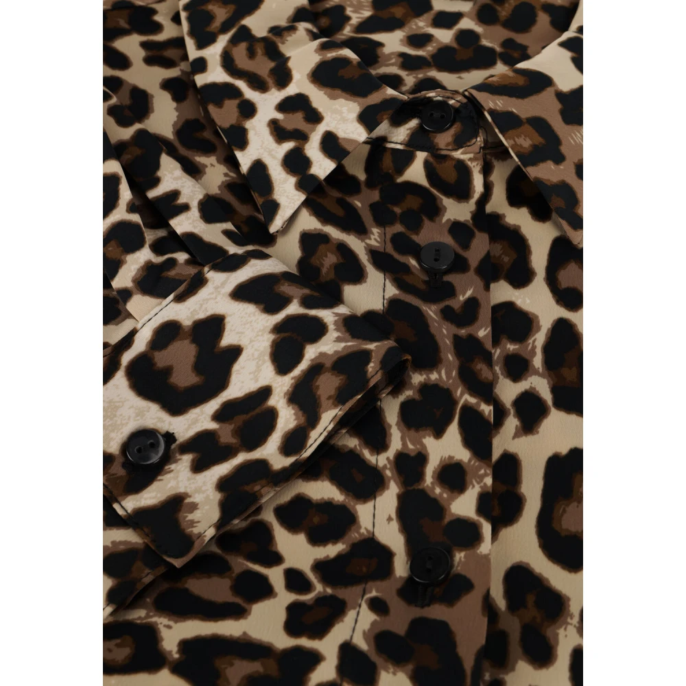 Modström Luipaardprint Blouse voor Vrouwen Brown Dames