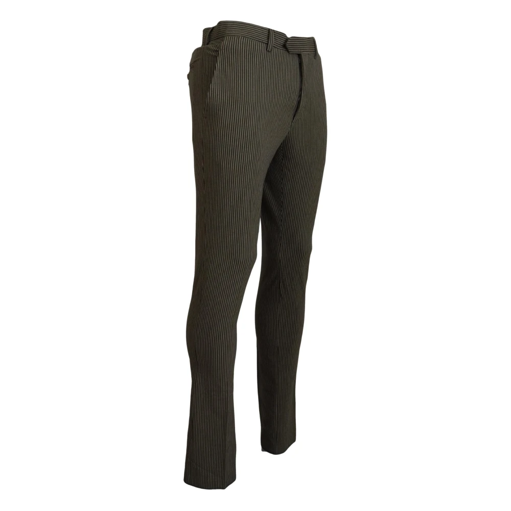 Bencivenga Elegante Multicolor Katoenen Broek Green Heren