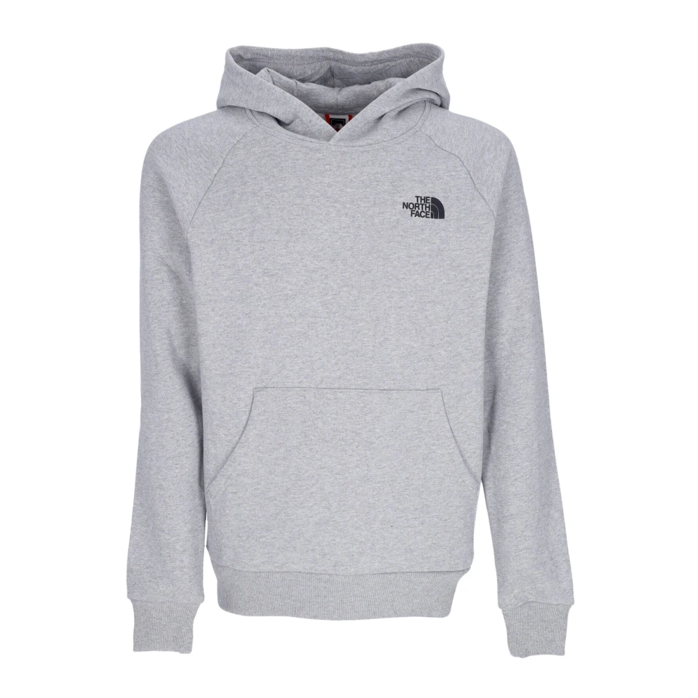 The North Face Raglan Redbox Hoodie Light Grey Gray, Herr