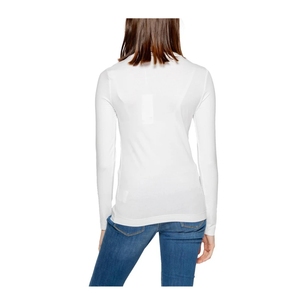 Guess Witte Katoenen Longsleeve T-shirt White Dames