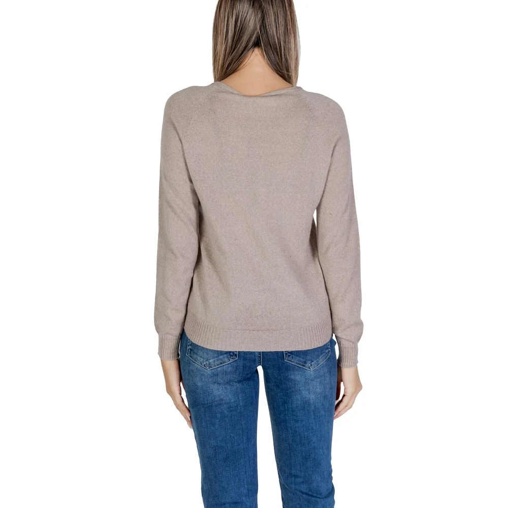 Sandro Ferrone Grijze Merino Gebreide Trui & T-Shirt Gray Dames