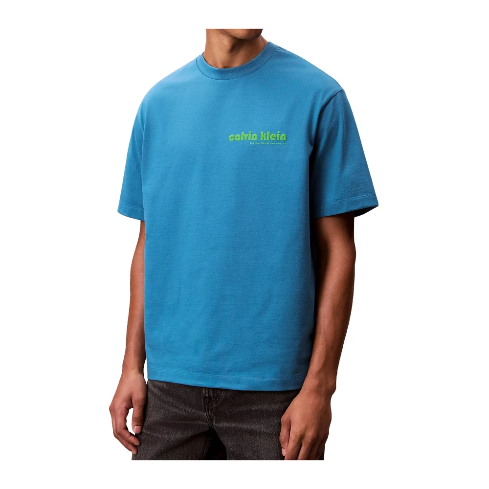 Calvin Klein Men's Blue T-Shirts, M, T-Shirts And Polos