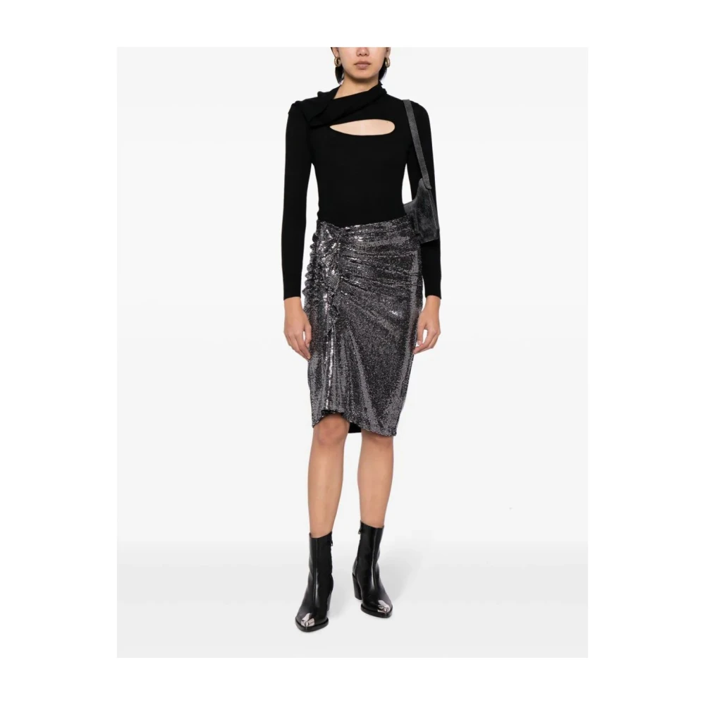 Isabel Marant Étoile Zilveren Dolen Rok Gray Dames