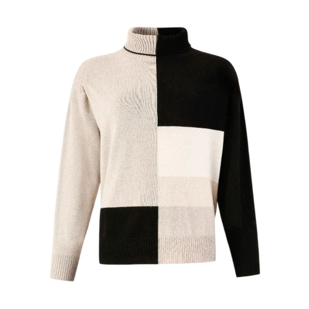 D.exterior Women's Multicolor Turtlenecks, L, Rib Turtleneck