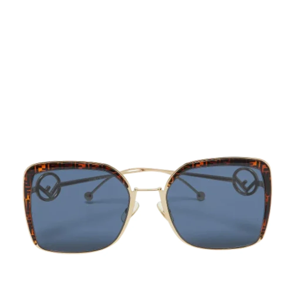 Fendi Vintage Pre-owned Acetate sunglasses Blue Dames