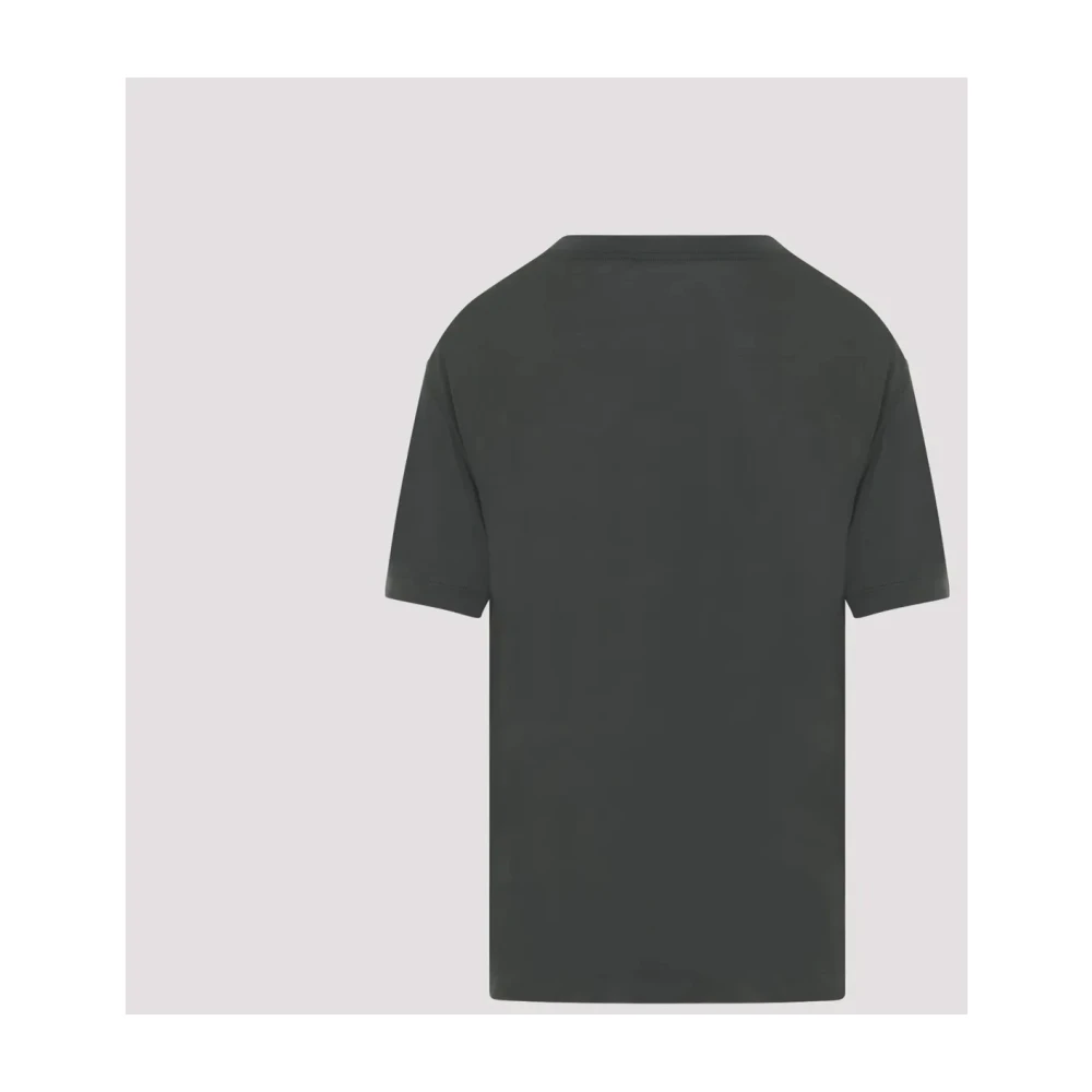 Lemaire Grijze Zijden Crew Neck T-shirt Gray Heren
