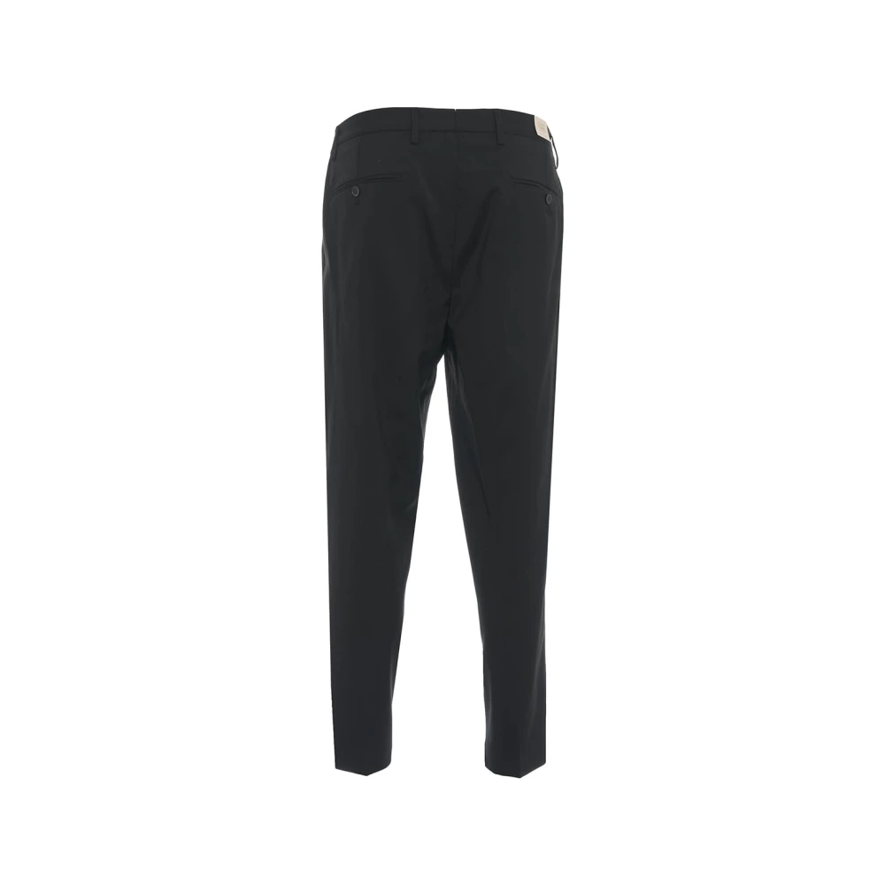 Briglia Zwarte Geplooide Broek Ss25 Black Heren
