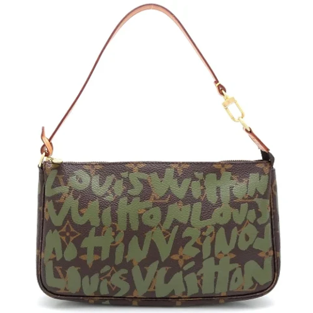 Louis Vuitton Vintage Pre-owned Canvas clutches Brown Dames