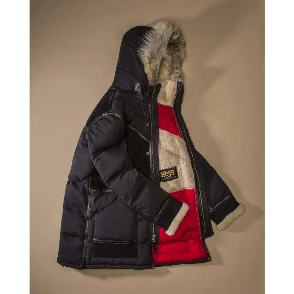 Schott NYC Beperkte oplage Northern Control Parka Black Heren