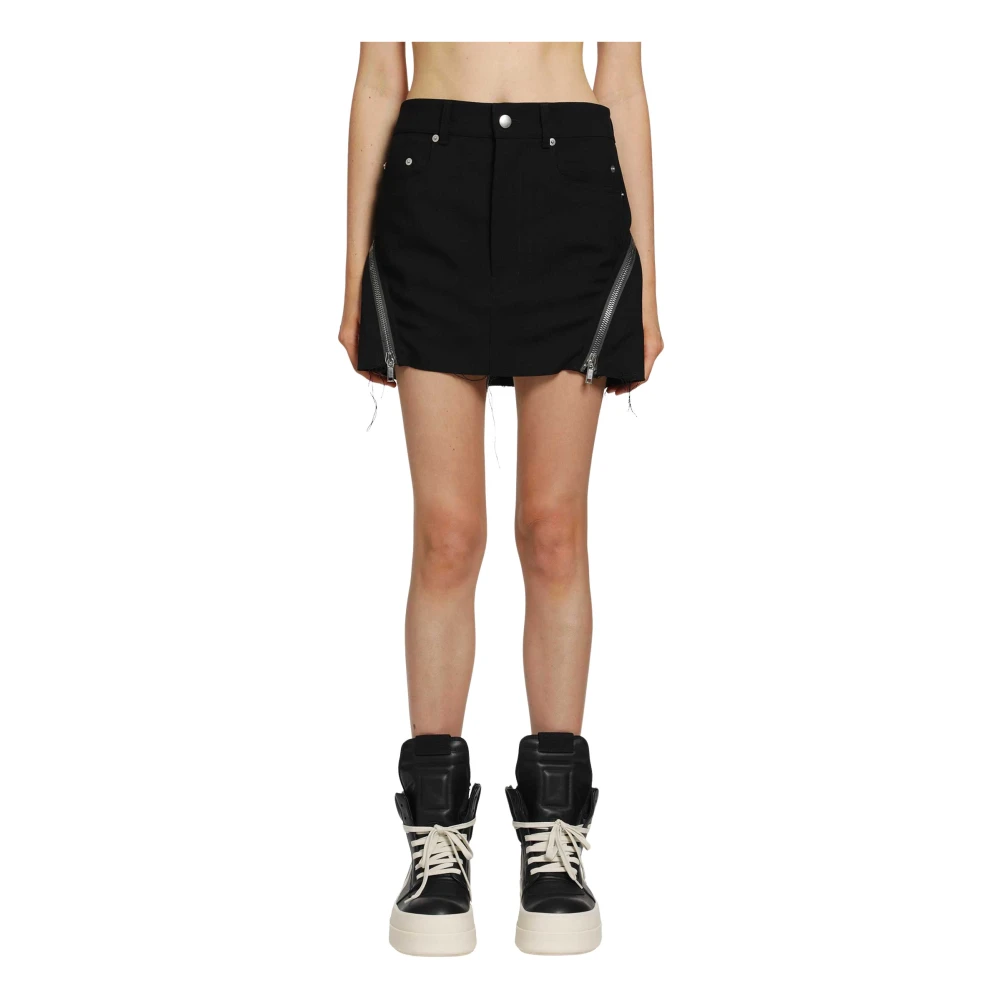 Rick Owens Donna Nero - Denim Skirts - Skirts - Xs