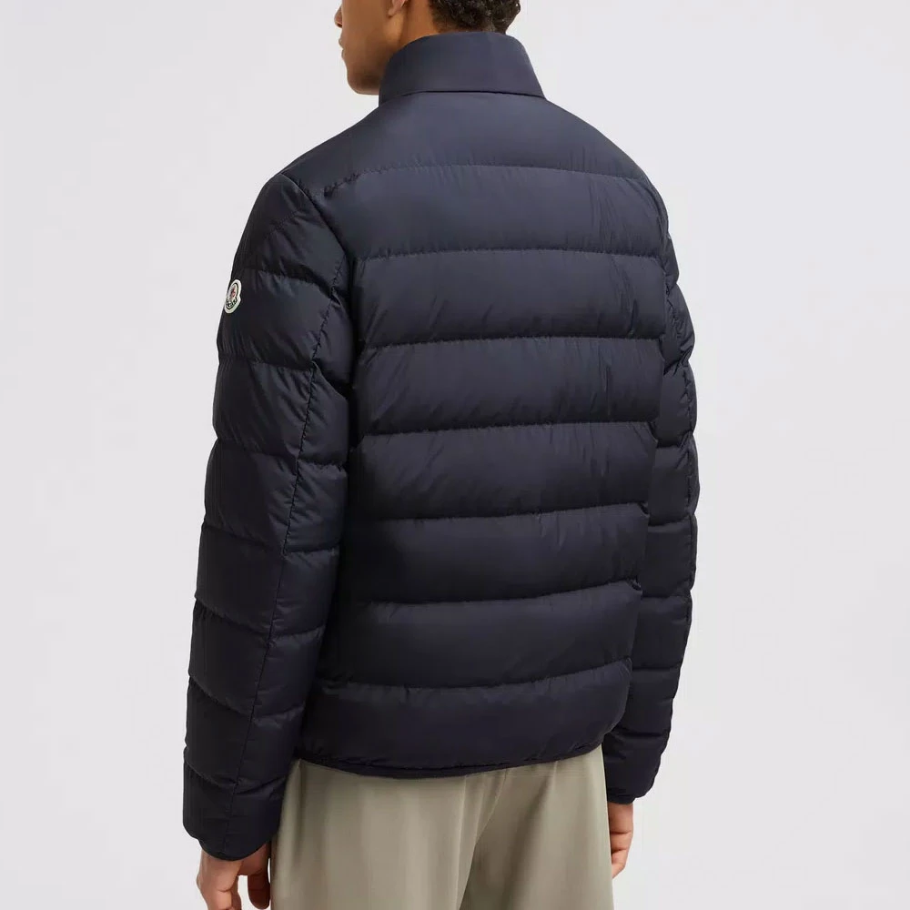 Moncler Korte Navy Donsjas Blue Heren