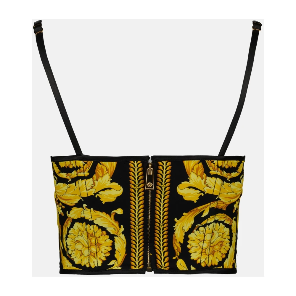 Versace Zijden Corset Top Herfst-Winter 2024 Multicolor Dames