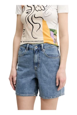 Denimshorts med hög midja