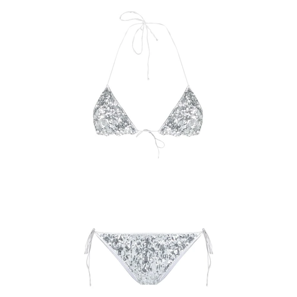 Oseree Pailletten Strandkleding Set Gray Dames