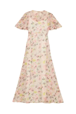 Elegant Chiffong Midi Klänning