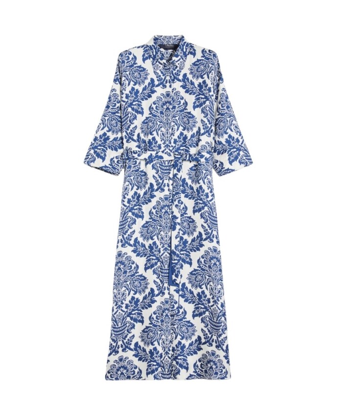 robe-chemise-en-soie-camelia-bleu-marine