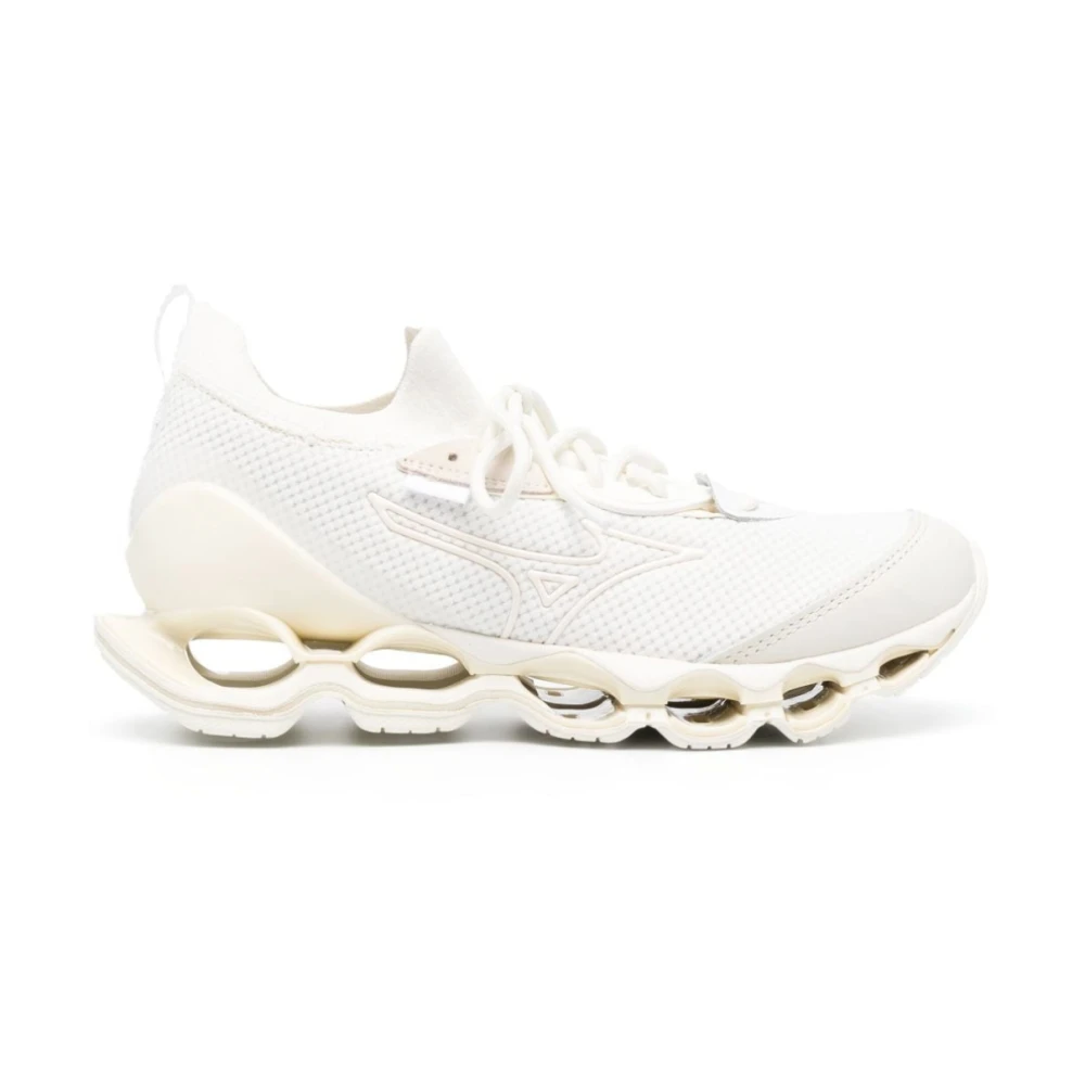 Mizuno Men's White Sneakers, Male,, Wave Prophecy Trainers Size 10