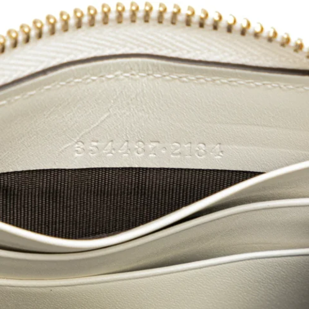 Gucci Vintage Pre-owned Leather wallets White Dames