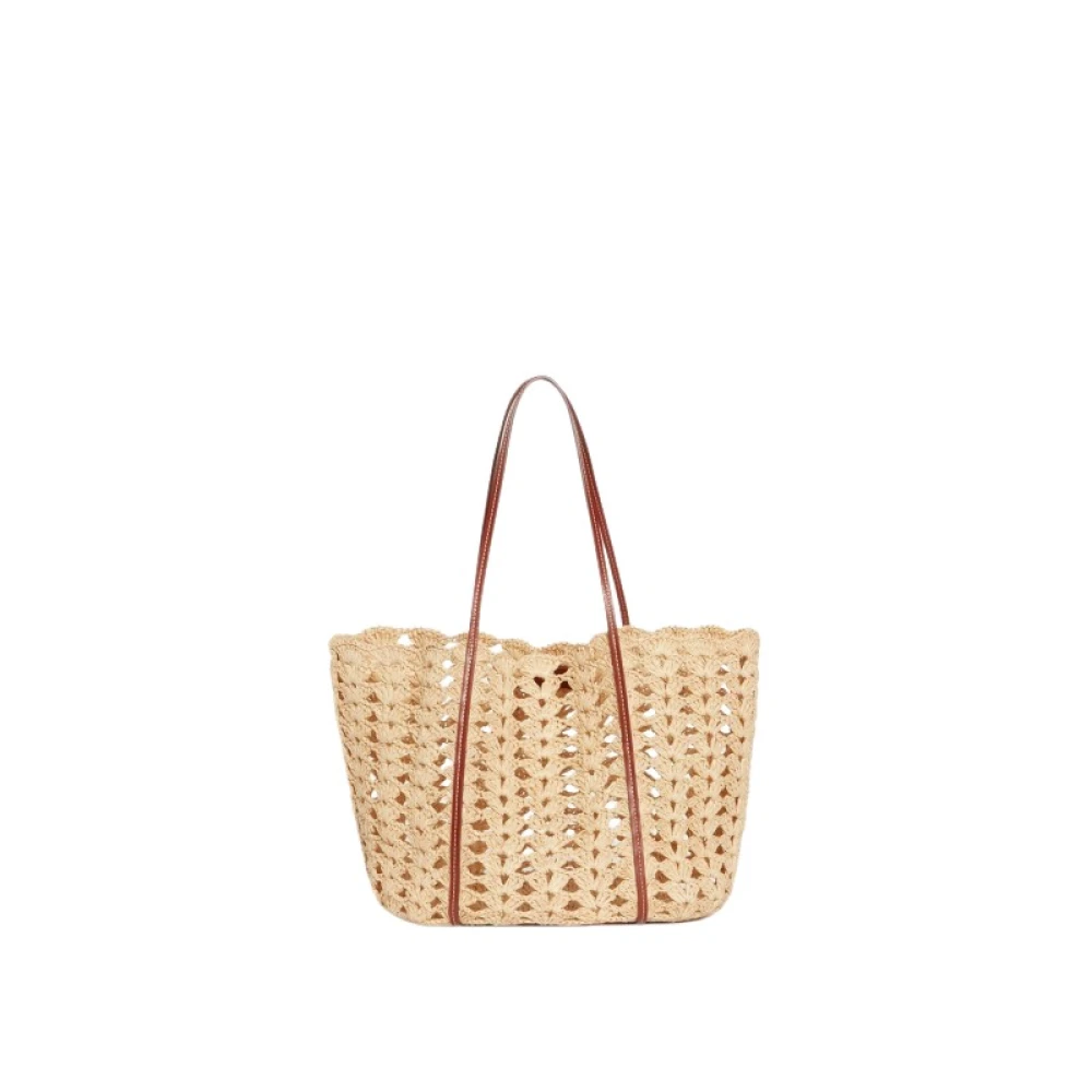 Vanessa Bruno Provence Capsule Mand Natuurlijk Raffia Beige Dames