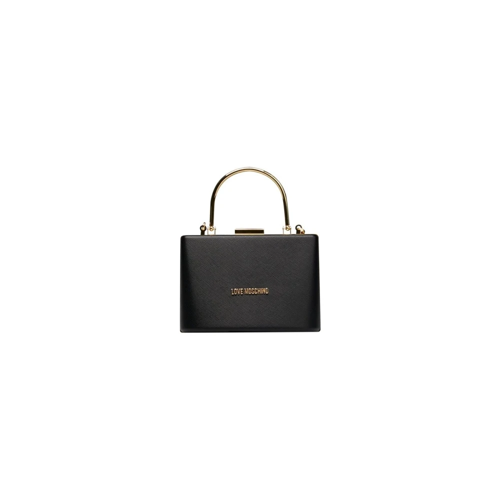 Love Moschino Mini Handtas met Ketting en Kliksluiting Black Dames