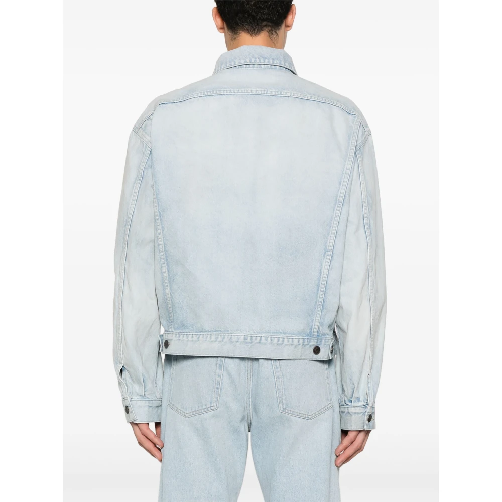 The Row Denimjack met klassieke details Blue Heren
