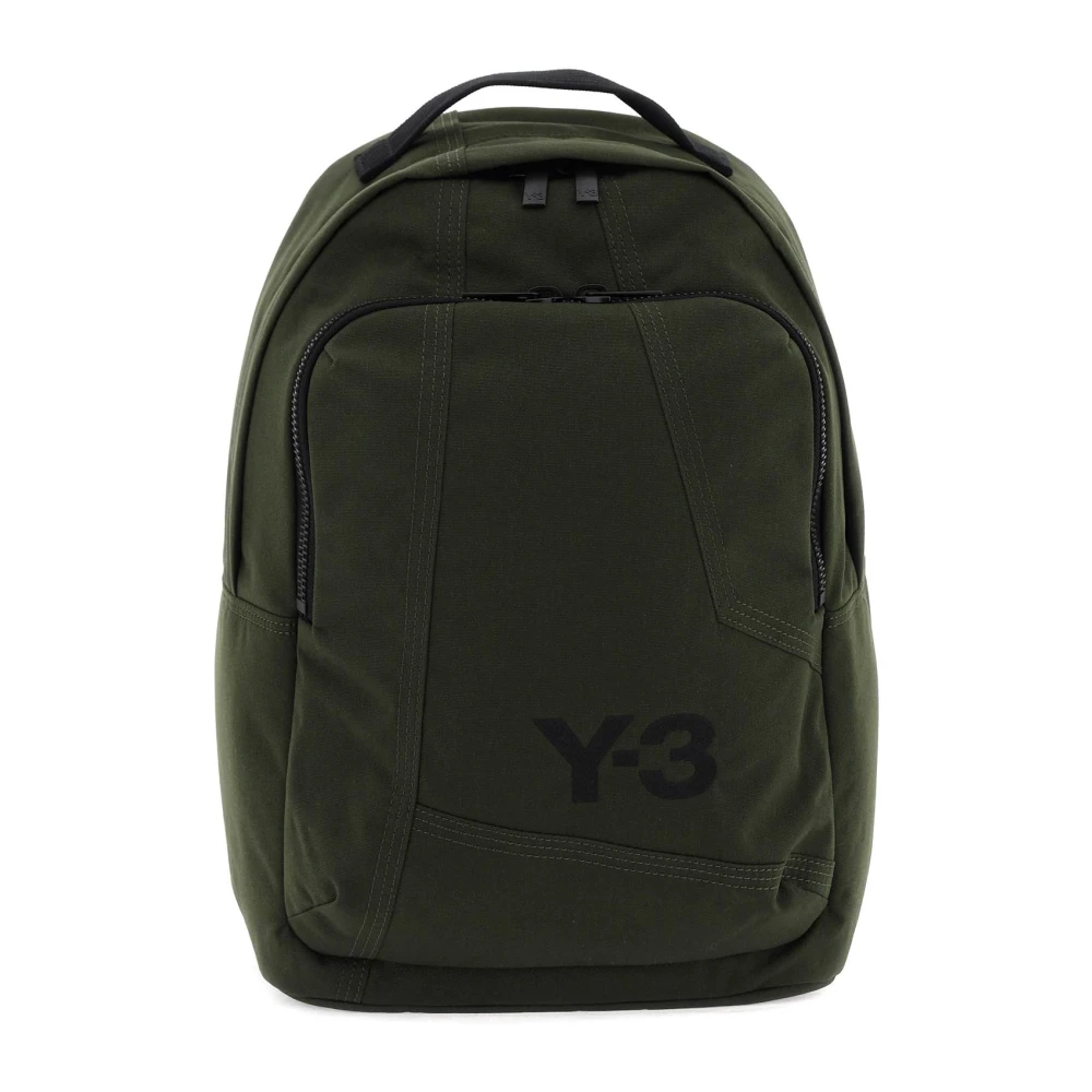 Y-3 Klassieke rugzak met geborduurd logo Green Heren