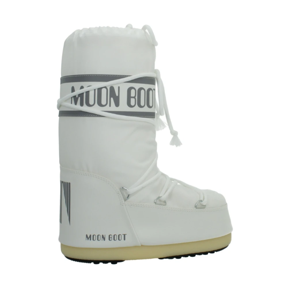 Moon Boot Ikoniska Nylonstövlar White, Pojke